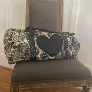 Vintage lace death moth iron fist overnight bag
